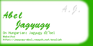 abel jagyugy business card